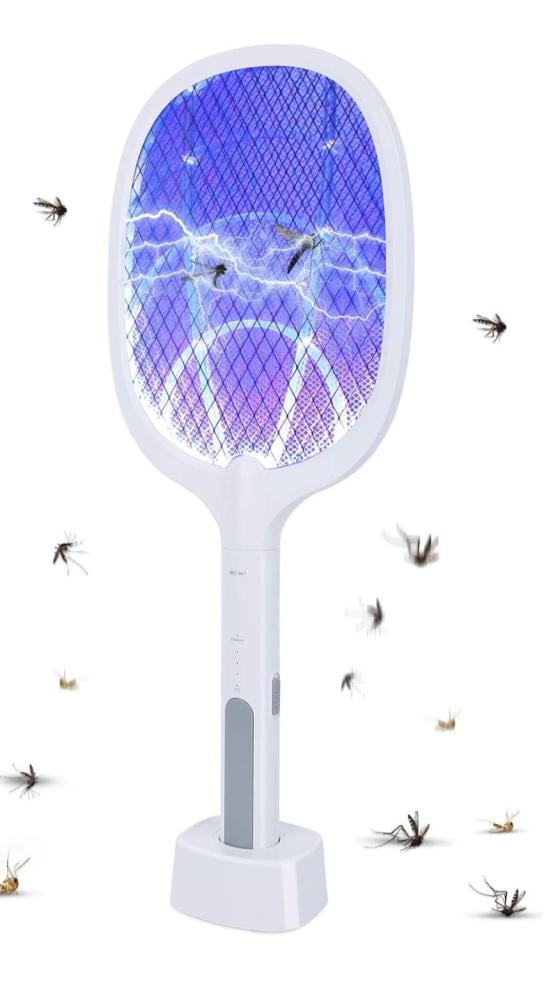 مضرب الناموس الصاعق - ضوء بنفسجي جاذب وصعق فوري للحشرات