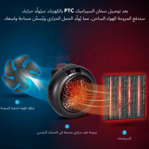 دفاية محمولة – دفا مريح، وزن خفيف، تنقل سهل بين الغرف