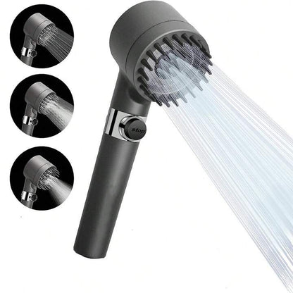 رأس دوش ذكي – ضغط ماء قوي، دوران 360°، وتوفير فالفاتورة