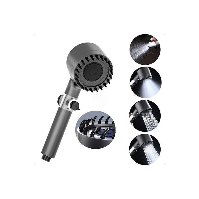 رأس دوش ذكي – ضغط ماء قوي، دوران 360°، وتوفير فالفاتورة